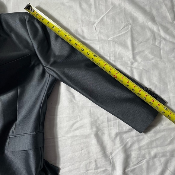 Calvin Klein Gray 2 piece Suit set 40S mens dress pants size 36x30 - Picture 6 of 12